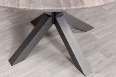 Travertine Top Round Dining Table Range - 130cm